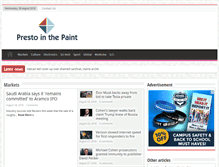 Tablet Screenshot of prestointhepaint.com